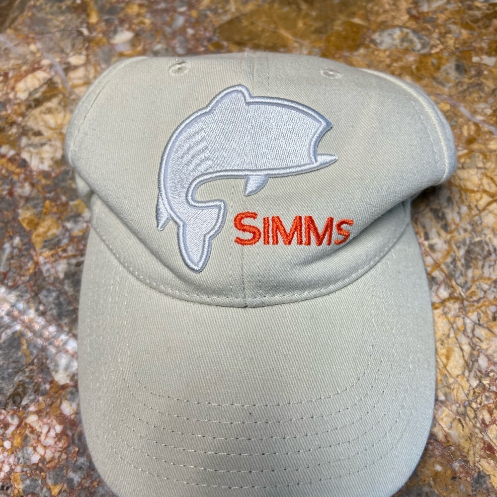 Simms Adjustable Fishing Cap with Dynamic Fish Logo